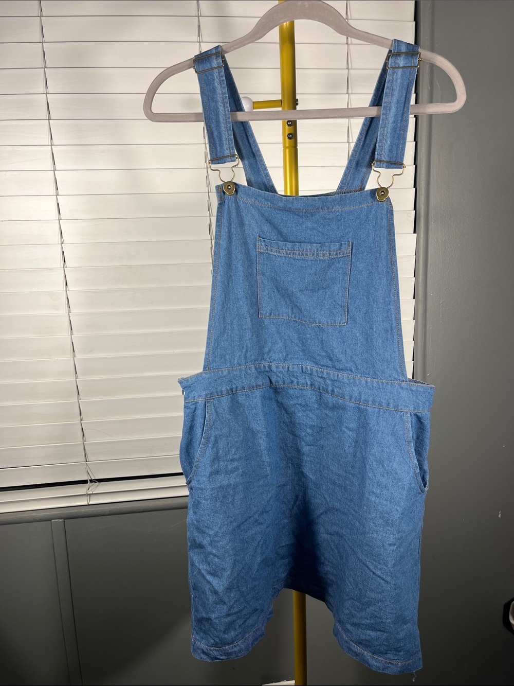 Umgee Light Blue Denim Overalls Jumpsuit